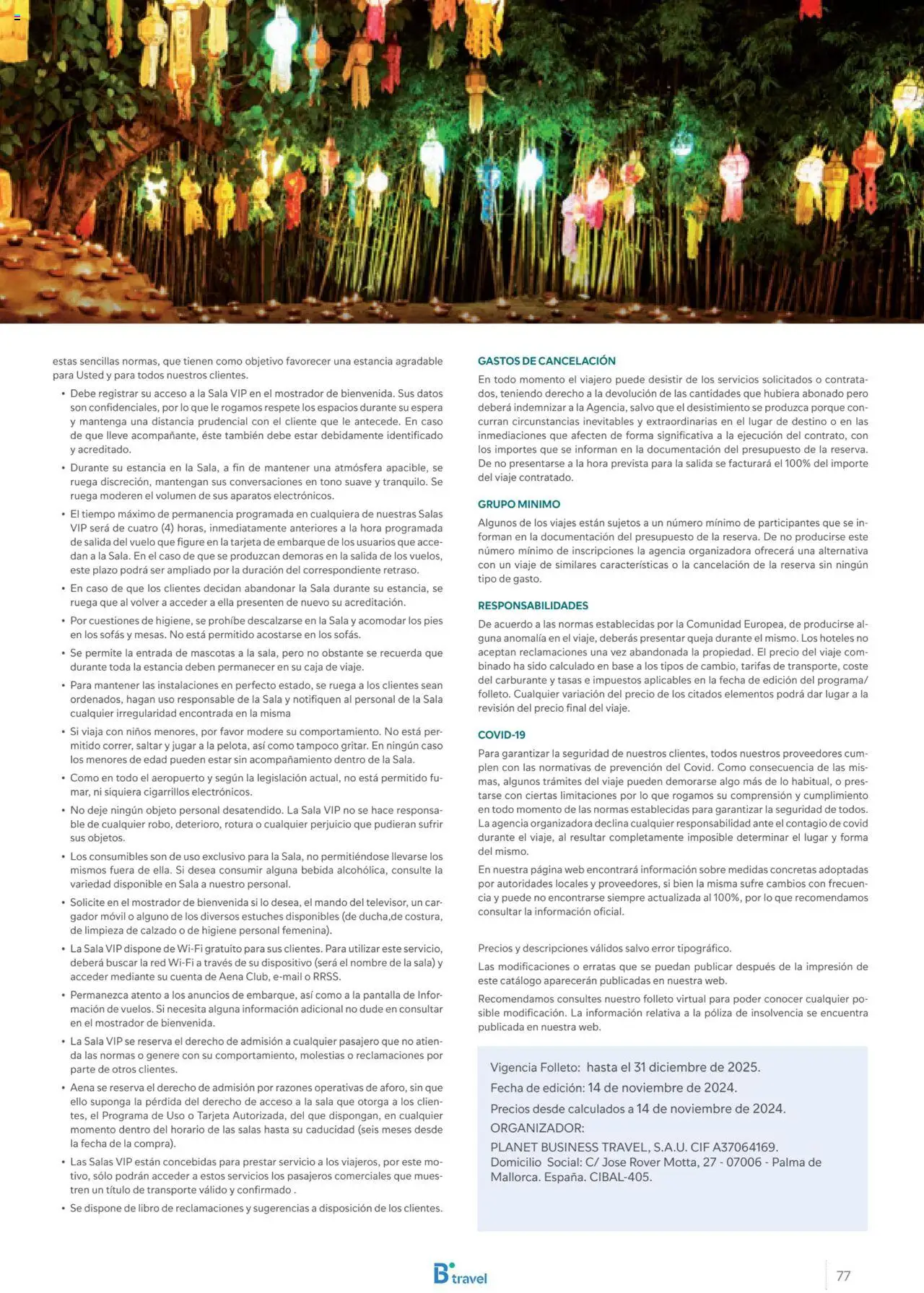B the travel brand Asia 2025 │ válido desde el 15.11.2024 | Página: 77 | Productos: Organizador, Caja