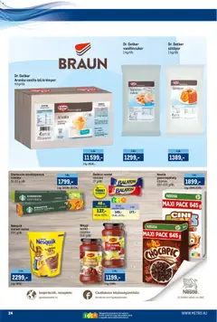 Metro Akciós újság - amely érvényes a következő dátumtól: 01.12.2025 | Oldal: 24 | Termékek: Kávékapszula, Sütőpor, Vanillincukor, Maggi