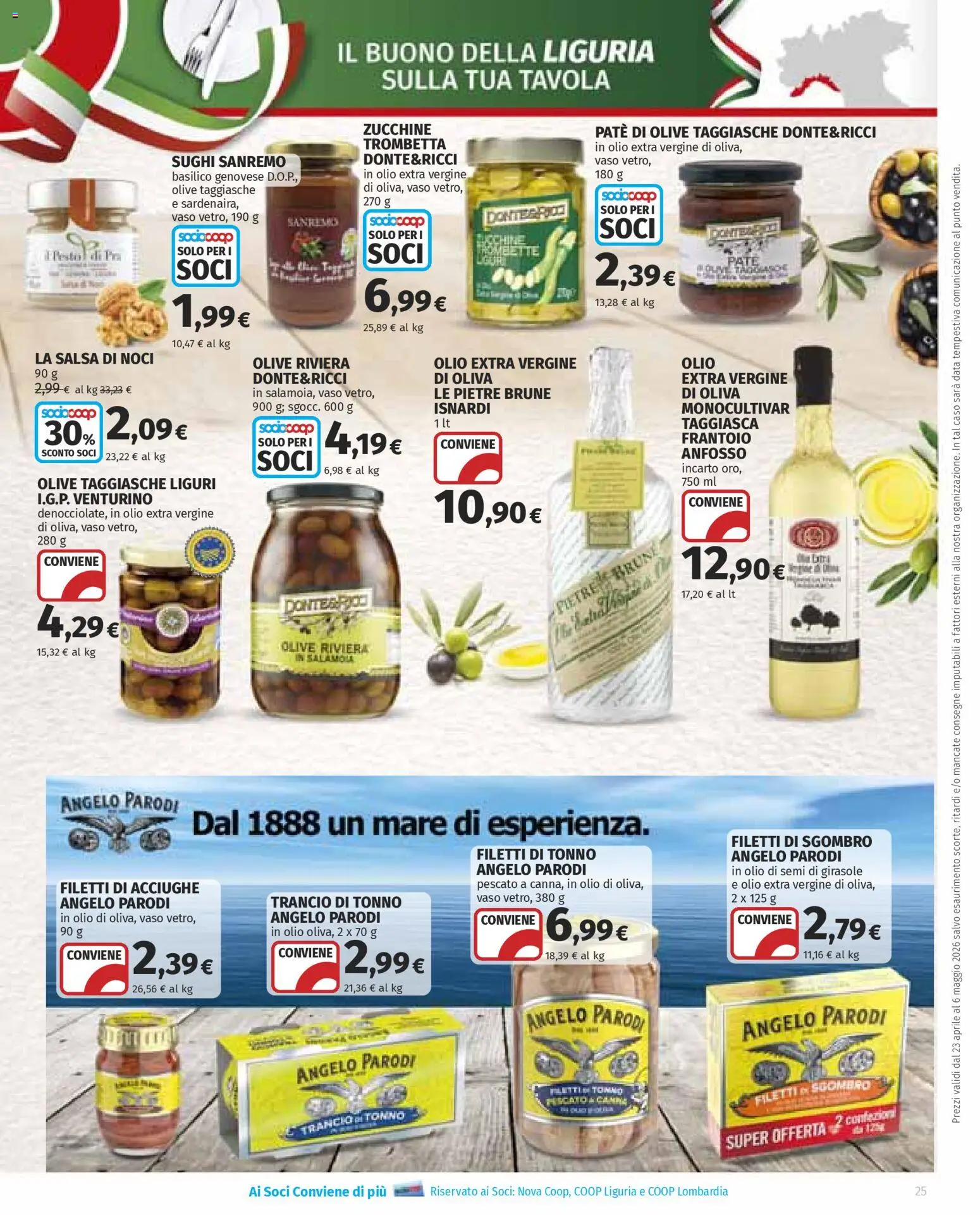 Volantino Ipercoop del 23.04.2026 | Pagina: 25 | Prodotti: Salsa, Olive, Acciughe, Zucchine