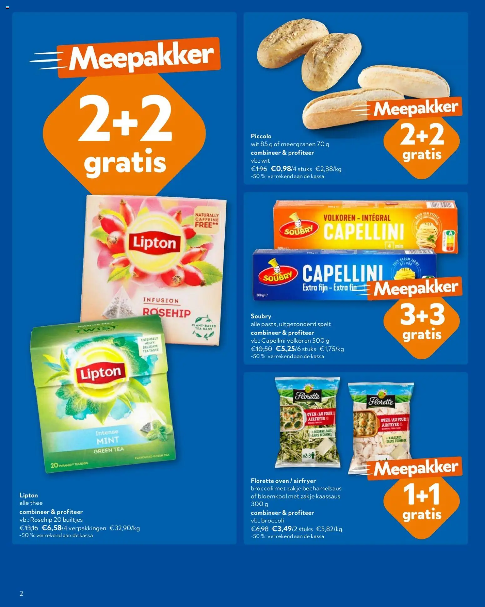 {H1} | Pagina: 2 | Producten: Thee, Oven, Bloemkool, Broccoli