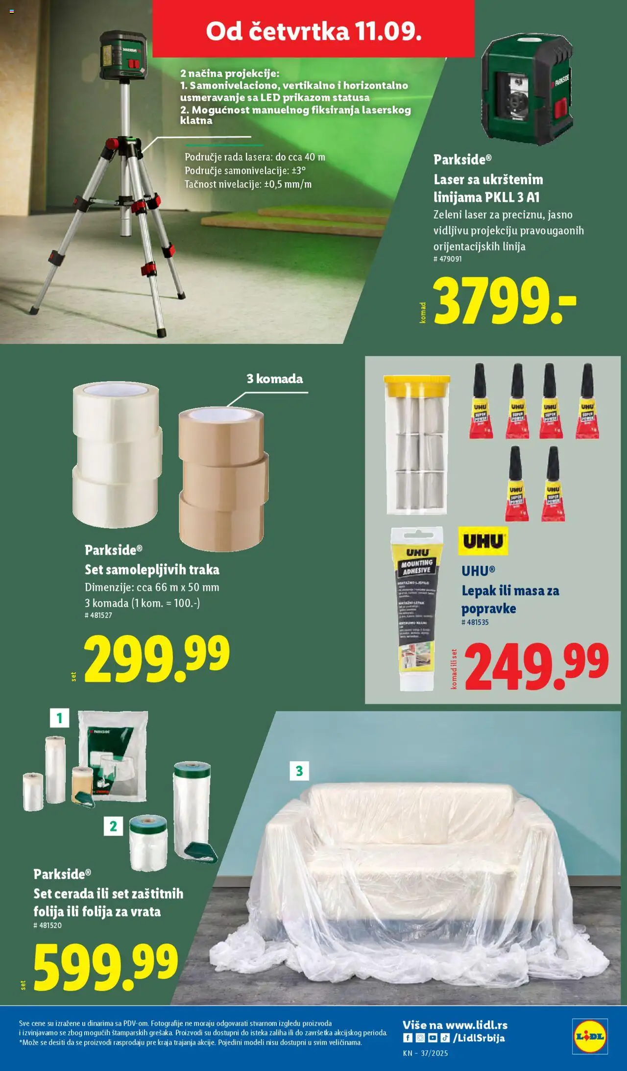 Lidl katalog - važi od 11.09.2025 | Strana: 35 | Proizvode: Parkside, Vrata