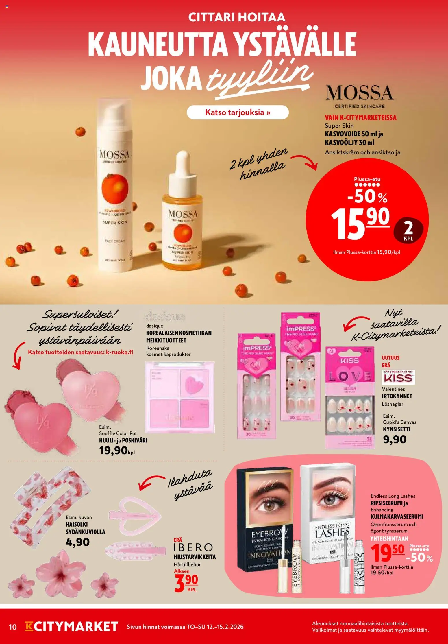K-Citymarket tarjoukset – voimassa 12.02.2026 alkaen | Sivu: 10 | Tuotteet: Kasvovoide
