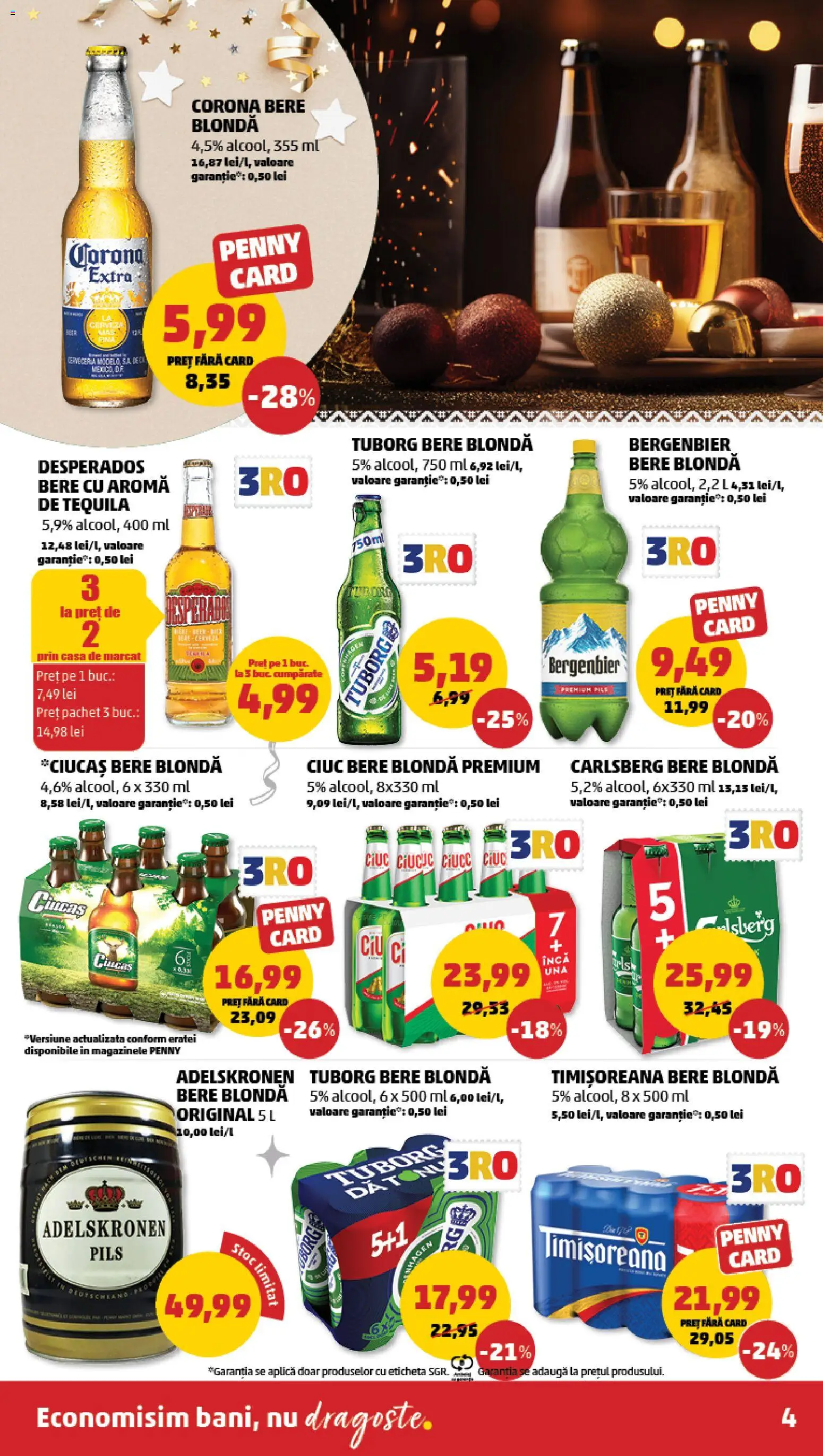 Noul catalog PENNY – valabil de la 27.12.2025 | Pagină: 4 | Produse: Eğitim çantaları, Bere, Plastik Kulübe