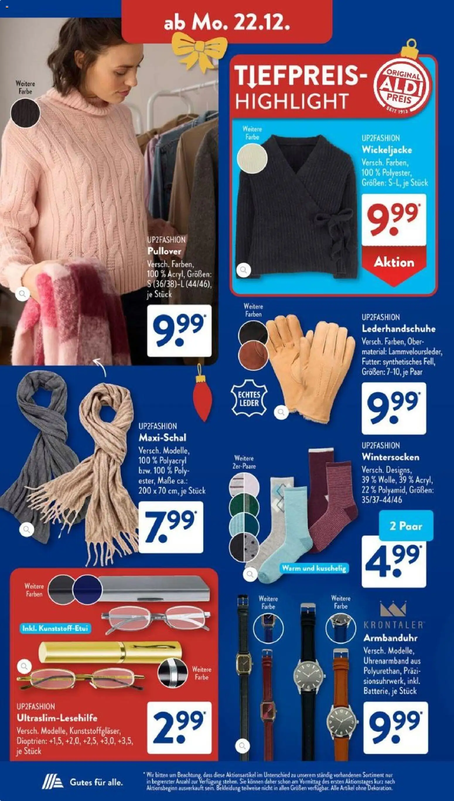 Aldi Süd Prospekt 	 – gültig ab 22.12.2025 | Seite: 26 | Produkte: Up2fashion, Bekleidung, Pullover