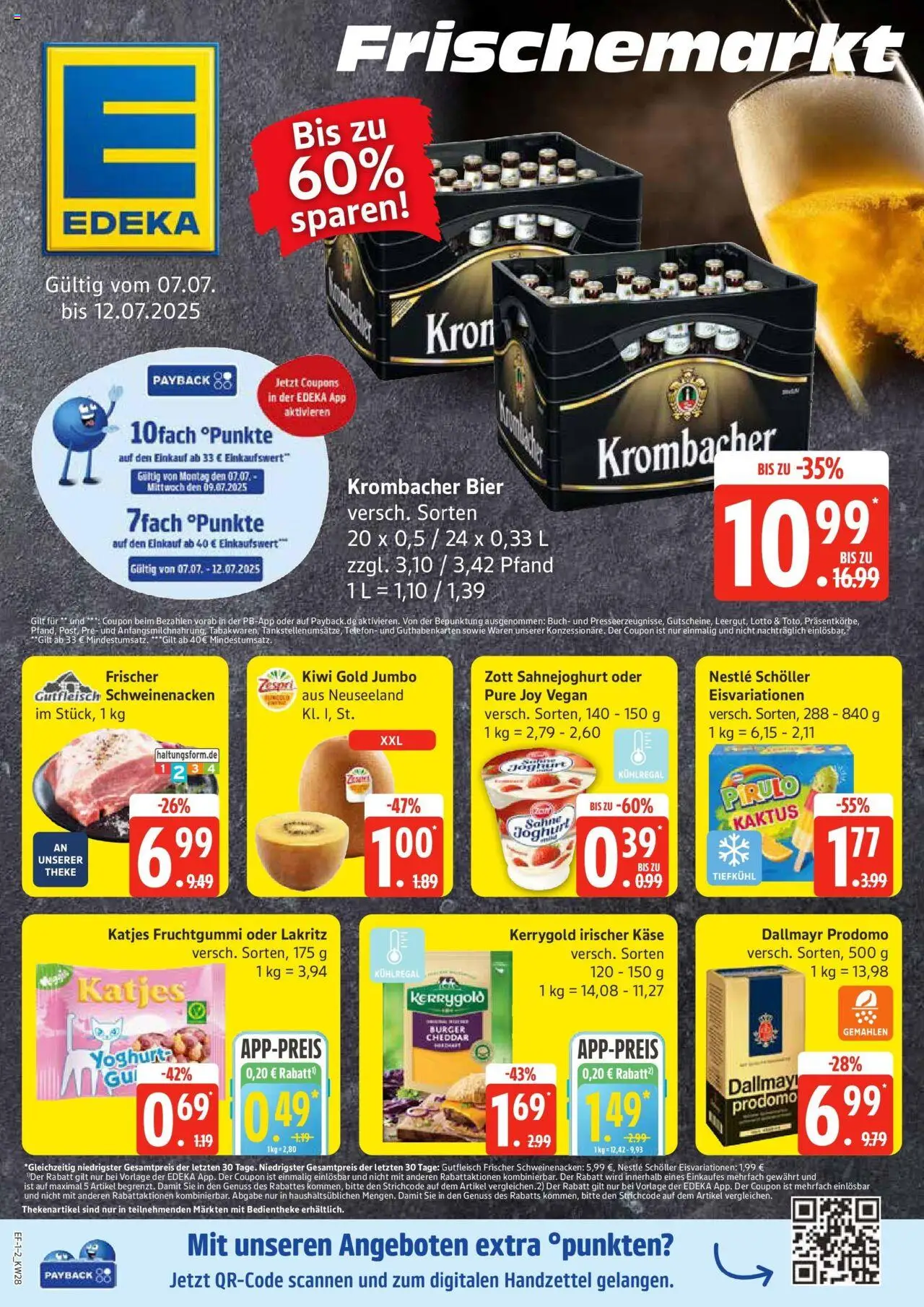 Edeka prospekt Luhnstedt	 - gültig ab dem 06.07.2025 | Seite: 1 | Produkte: Theke, Schweinenacken, Sahne, Telefon