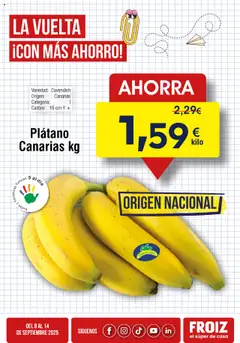 Vista previa Froiz Oferta semanal válido desde el 08.09.2025