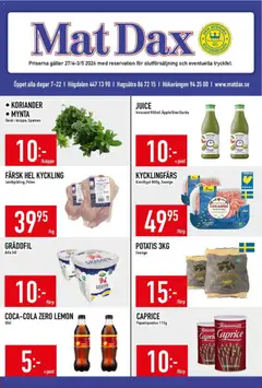 Matdax erbjudanden - Förhandsvisning av reklamblad från butik Matdax aktuell från 27.04.2026