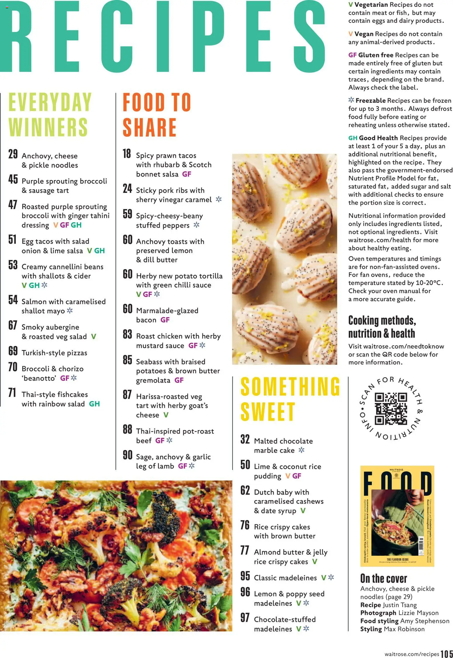 {H1} | Page: 105 | Products: Broccoli, Eggs, Rice, Potatoes