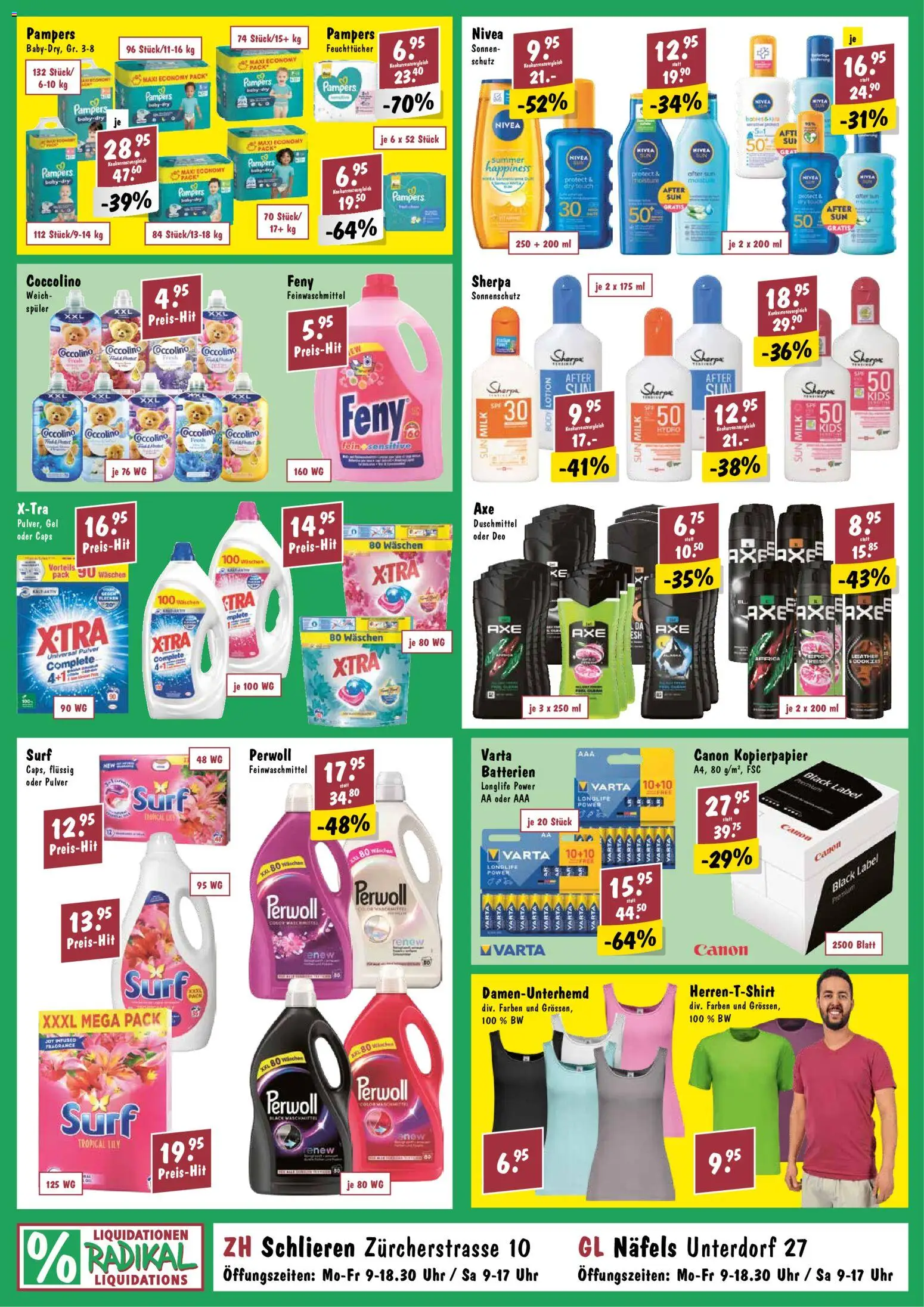 Radikal aktionen – gültig ab 29.04.2026 | Seite: 2 | Produkte: Body Lotion, After Sun, Uhr, Pampers