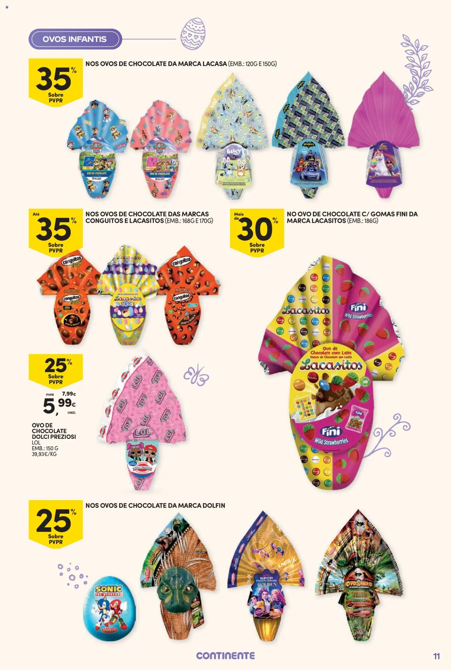Continente - Nesta Páscoa, alimente a tradição │ válido de 17.03.2026 | Página: 11 | Produtos: Leite, Ovos, Chocolate, Gomas