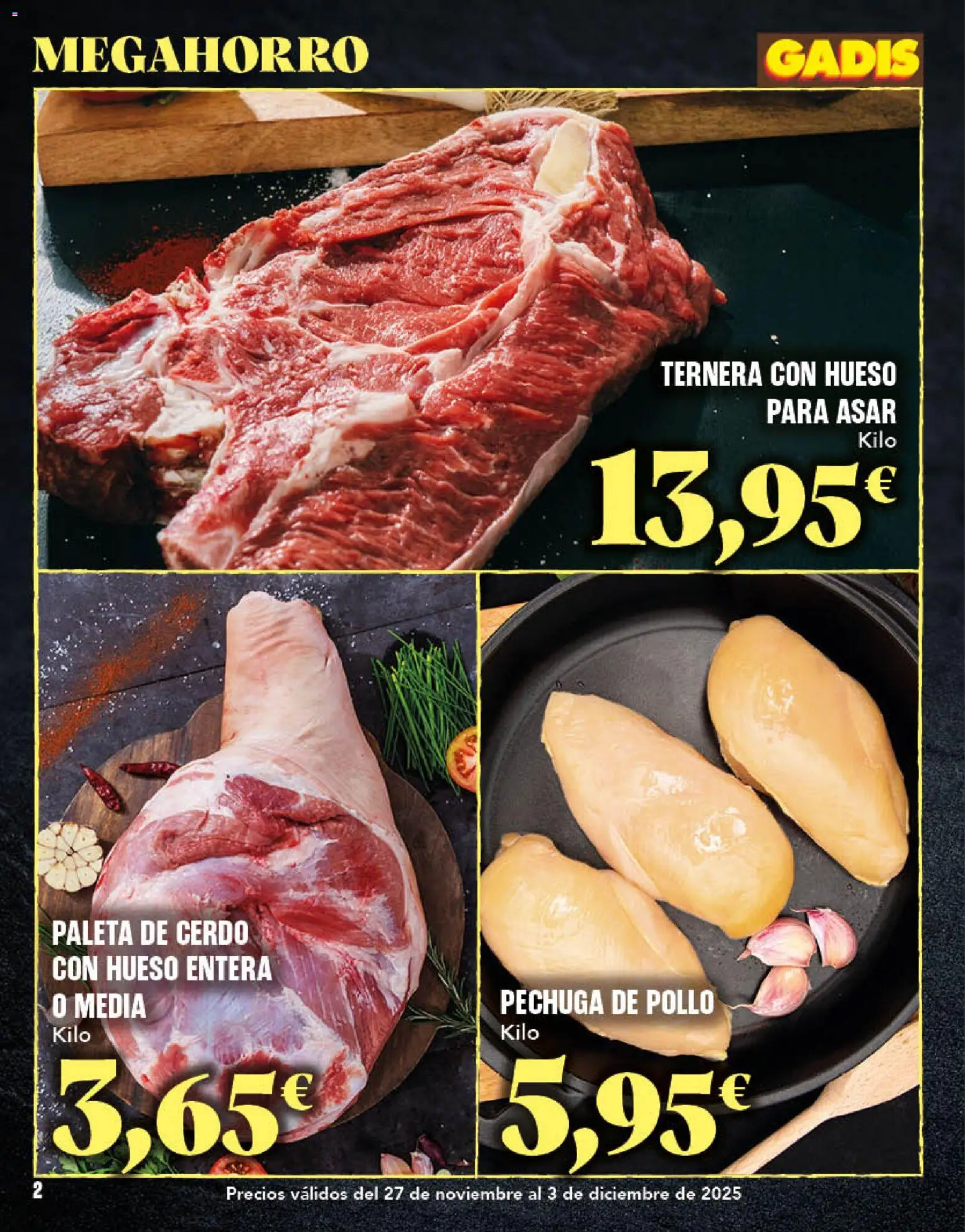 Gadis - folleto │ válido desde el 27.11.2025 | Página: 2 | Productos: Cerdo
