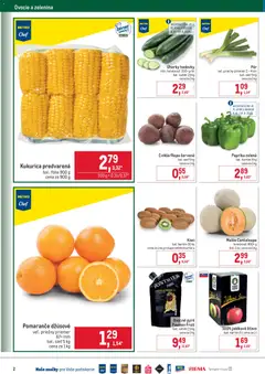 Metro leták platný od 08.04.2026 | Strana: 2 | Produkty: Červená paprika, Melón, Kukurica, Uhorky