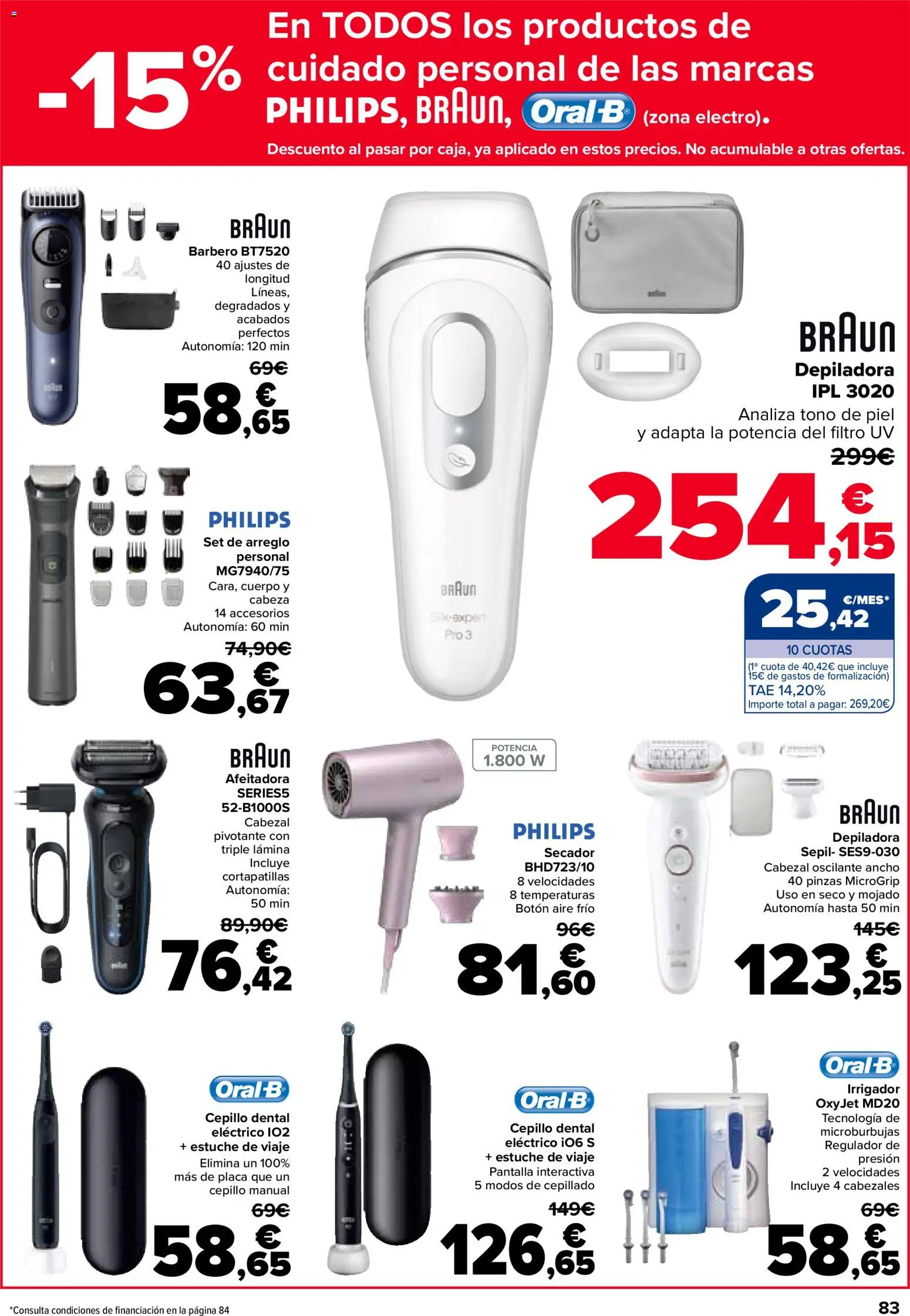 Carrefour folleto │ válido desde el 28.10.2025 | Página: 83 | Productos: Cepillo, Afeitadora, Depiladora
