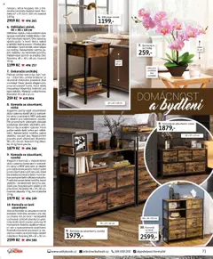 Náhled letáku Velký Košík katalog říjen od 01.10.2025 | Strana: 73 | Produkty: Orchidej, Košík, Odkládací stolek, Police