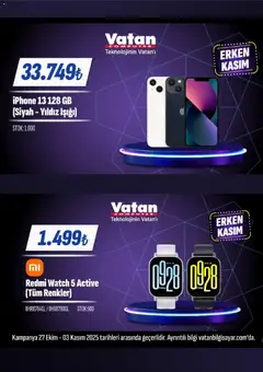 27.10.2025 tarihinden itibaren geçerli olan Vatan Bilgisayar kataloğu önizlemesi | Sayfa: 3 | Ürünler: Iphone