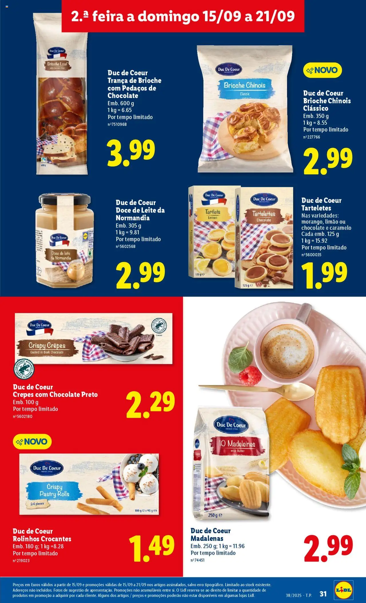 Lidl folheto │ válido de 15.09.2025 | Página: 31 | Produtos: Doce de leite, Leite, Chocolate