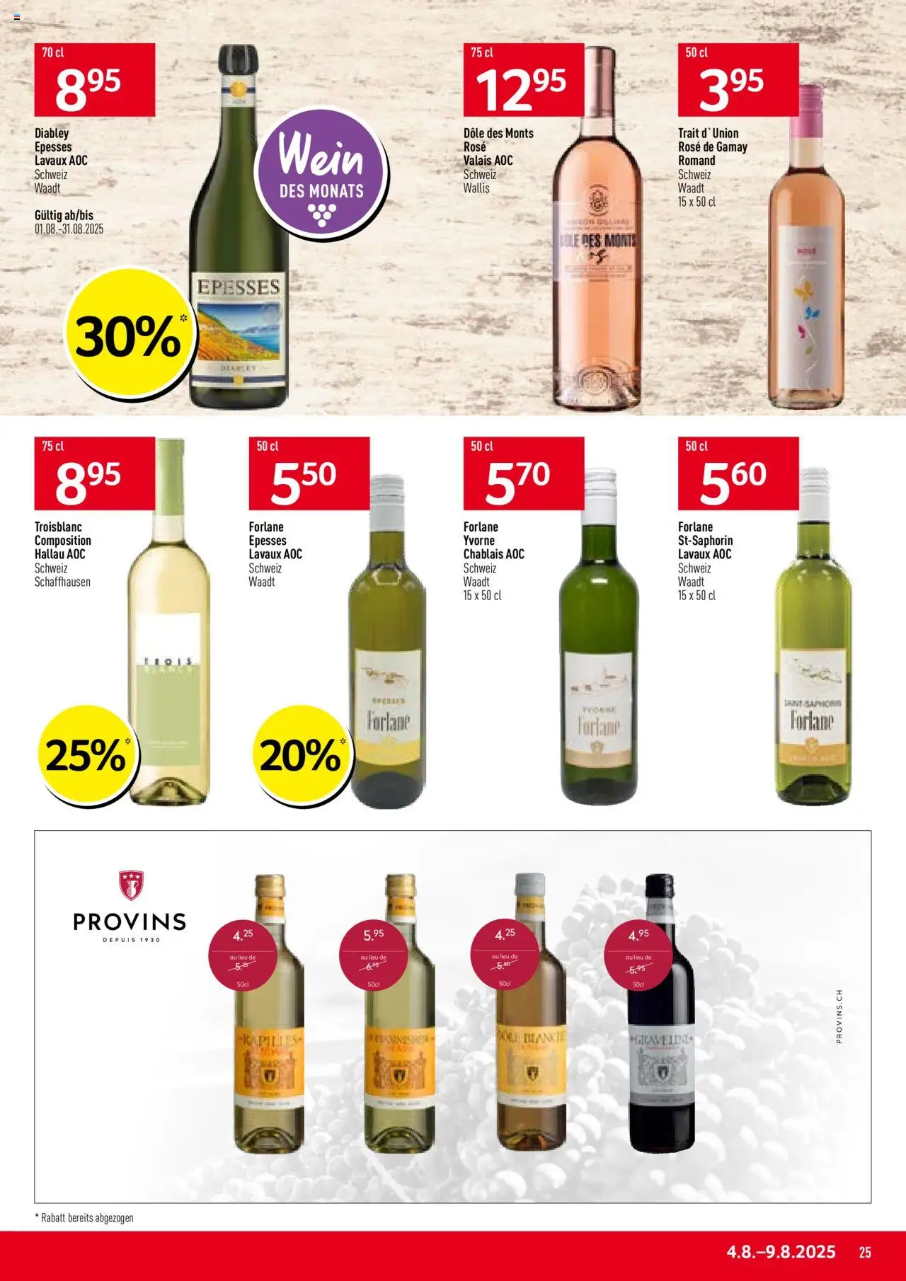 Prodega Aktionen ab 04.08.2025 | Seite: 25 | Produkte: Wein