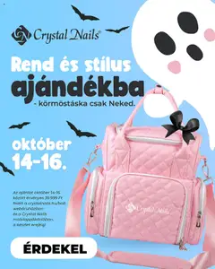 Crystal Nails Rend és stílus ajándékba - amely érvényes a következő dátumtól: 14.10.2025