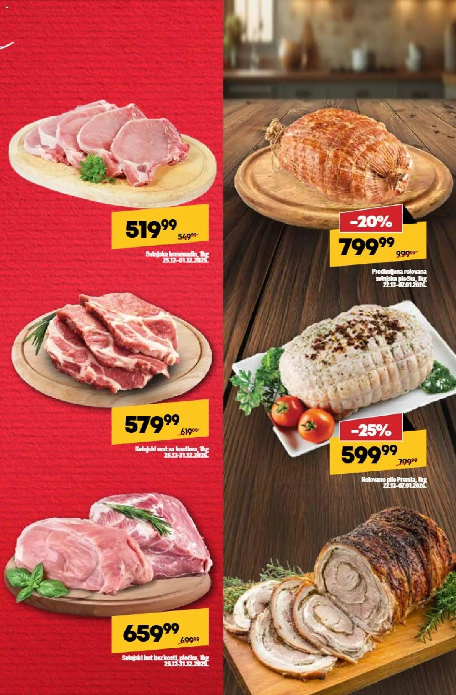 Maxi katalog - važi od 22.12.2025 | Strana: 11 | Proizvode: Svinjski vrat, Svinjski but