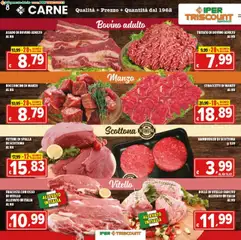 Volantino Ipertriscount del 25.07.2025 | Pagina: 8 | Prodotti: Bovino, Manzo, Vitello, Hamburger