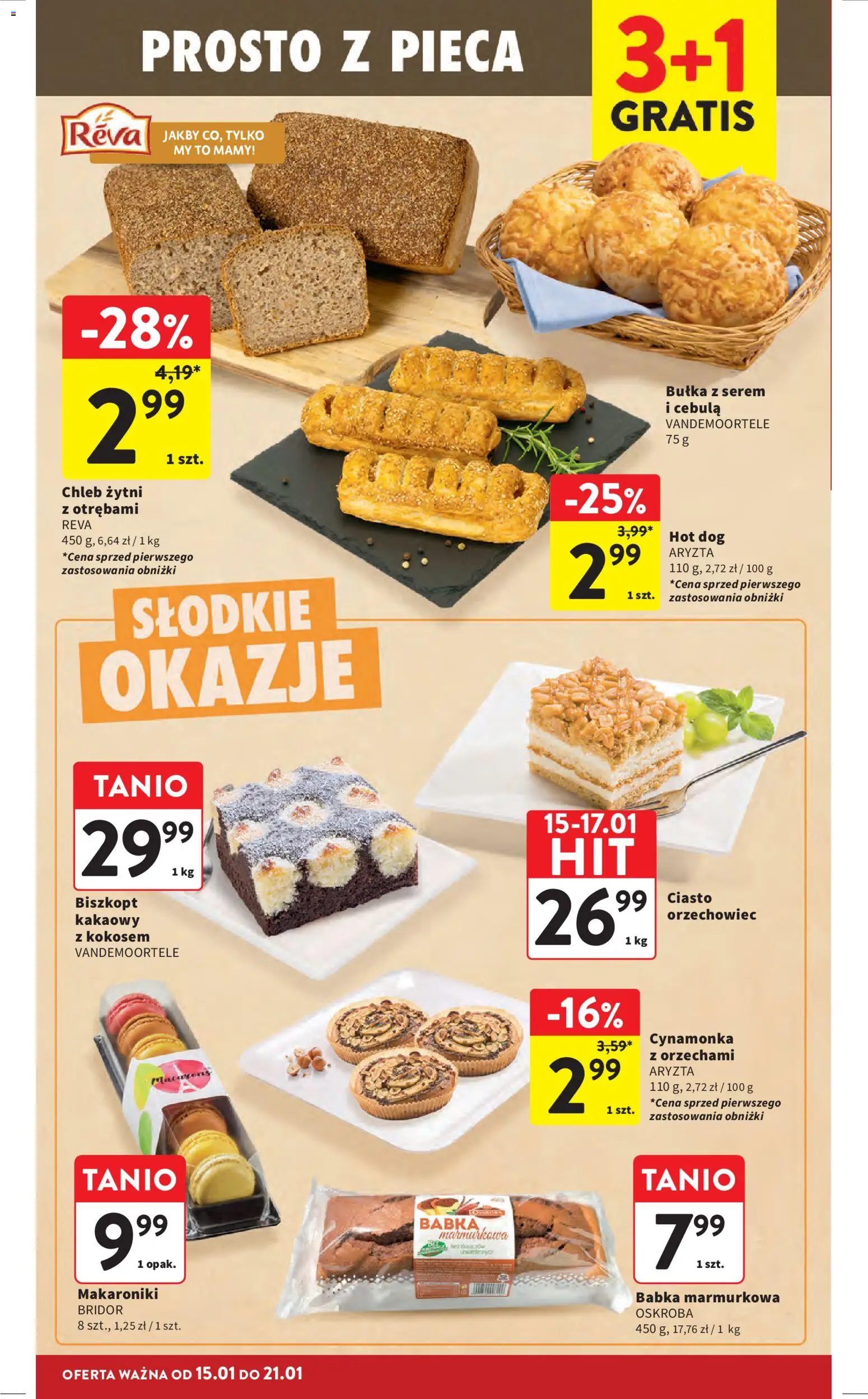 Intermarche Gazetka od 15.01.2026 | Strona: 32 | Produkty: Ciasto, Chleb żytni, Chleb, Babka marmurkowa