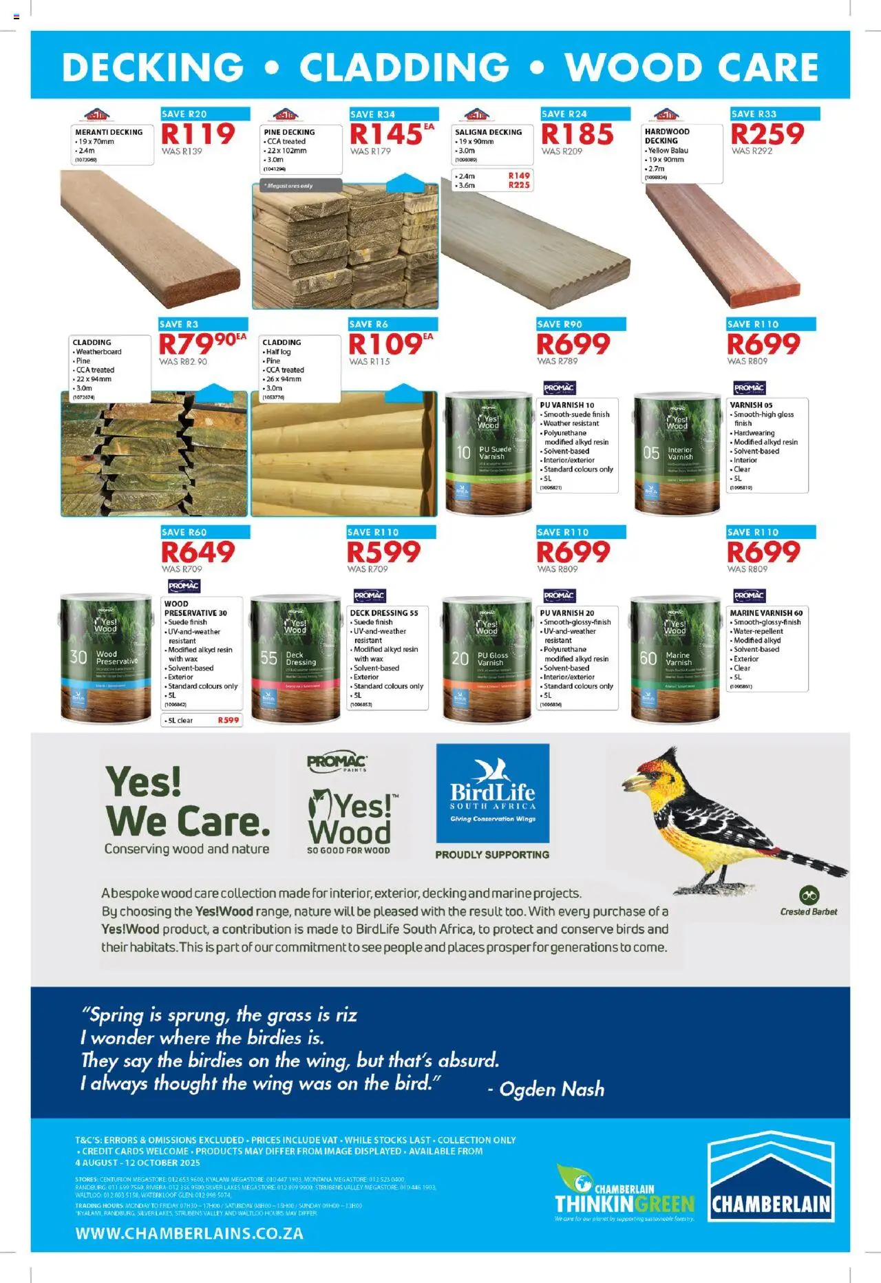 Chamberlain Spring Into Gardening │ valid from 04.08.2025 | Page: 16 | Products: Gloss, Dressing, Cladding, Preservative