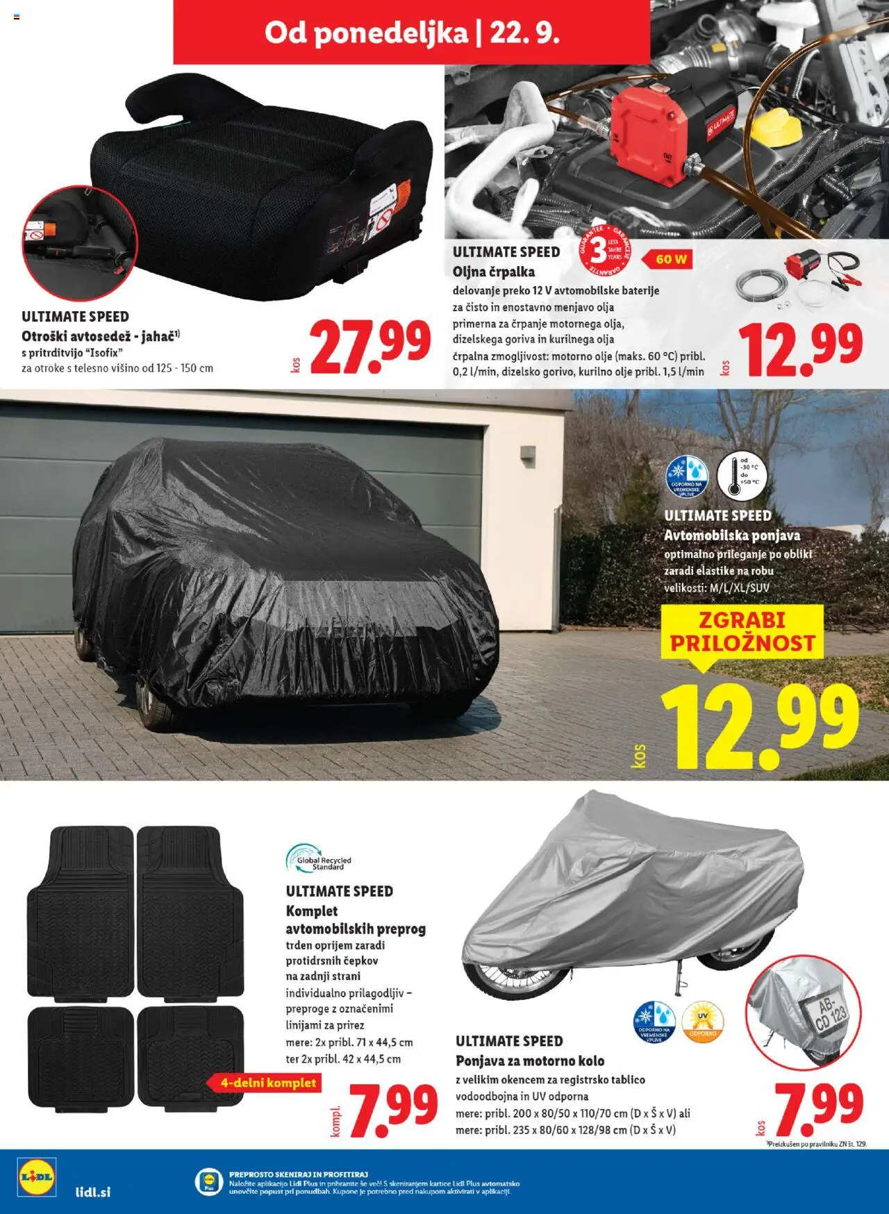 Novi Lidl katalog ponudbe – veljaven od 18.09.2025 | Stran: 50 | Izdelki: Črpalka, Baterije, Olje