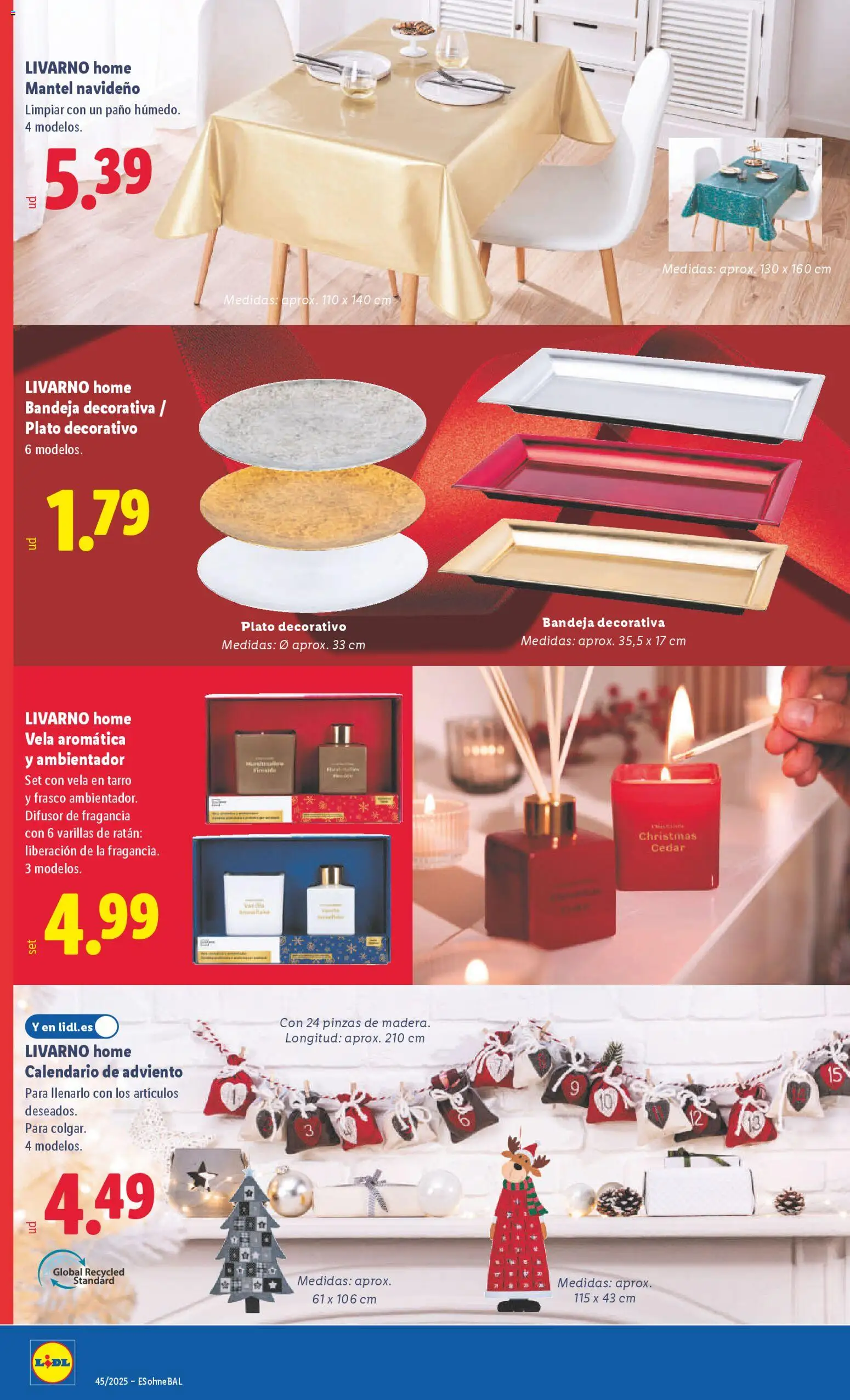 Lidl folleto de bazar │ válido desde el 03.11.2025 | Página: 20 | Productos: Fragancia, Vela, Vela aromática, Bandeja