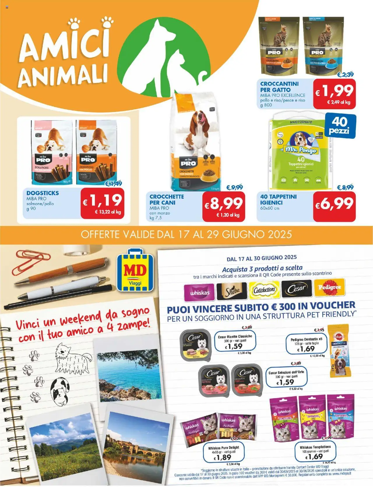 Volantino MD Discount del 17.06.2025 | Pagina: 21 | Prodotti: Pollo, Riso, Manzo, Crocchette
