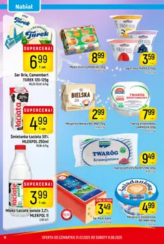 Piotruś Pan Gazetka od 31.07.2025 | Strona: 10 | Produkty: Mleko, Ser, Jogurt, Twaróg