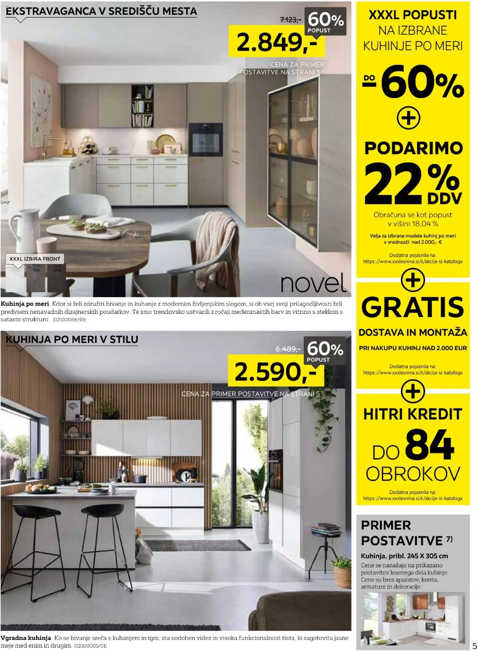 Novi XXXL Lesnina katalog ponudbe – veljaven od 19.01.2026 | Stran: 5 | Izdelki: Kuhinja