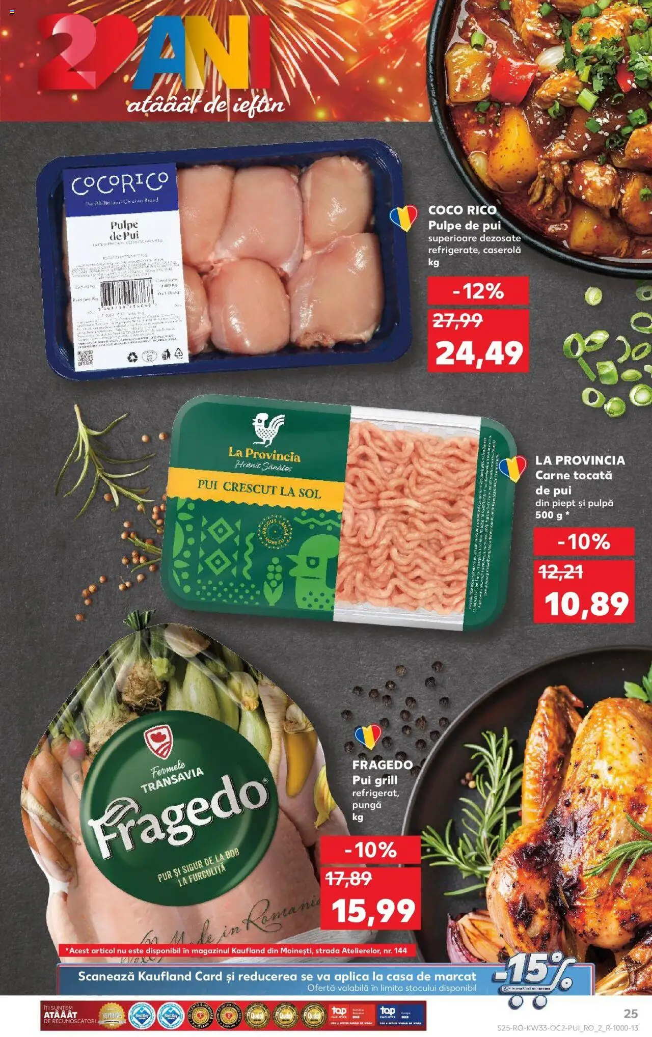 Catalog Kaufland - Alexandria – valabil de la 13.08.2025 | Pagină: 25 | Produse: Pungă, Grill, Hacıyatmaz Kedi Oyuncağı, Carne tocată