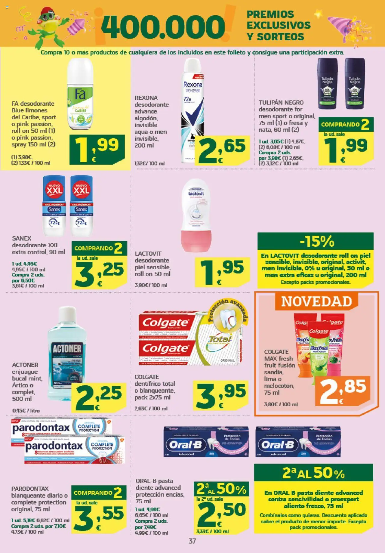 HiperDino folleto │ válido desde el 09.10.2025 | Página: 37 | Productos: Lima, Desodorante, Pasta