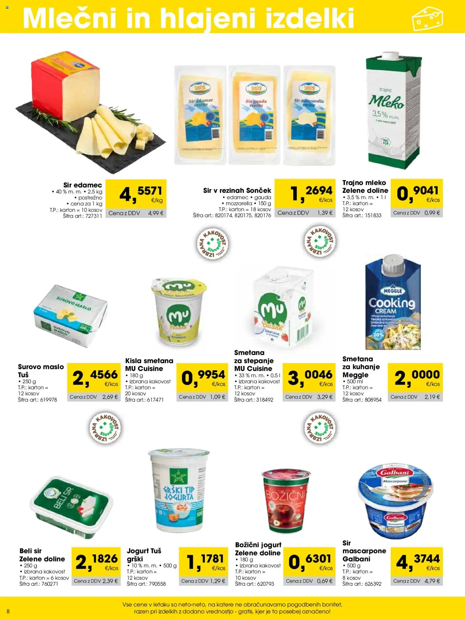 Novi Tuš katalog ponudbe – veljaven od 01.12.2025 | Stran: 8