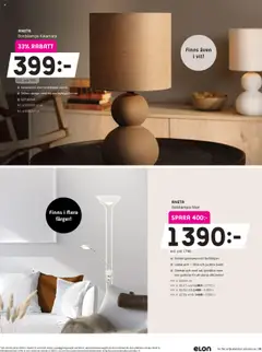 Elon reklamblad aktuell från 15.09.2025 | Sida: 15 | Produkter: Bordslampa, Golvlampa