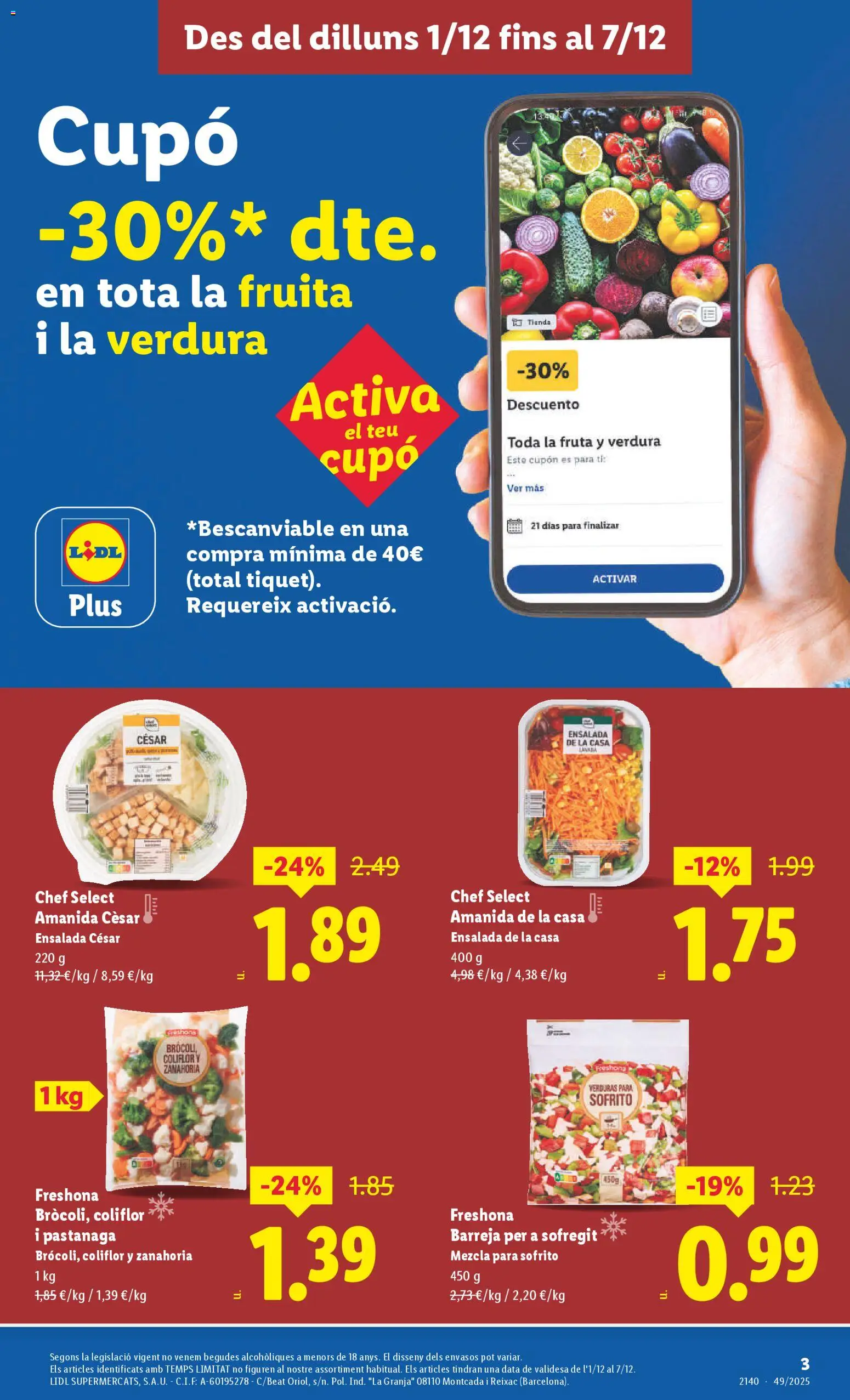 Lidl - L'Hospitalet de Llobregat │ válido desde el 01.12.2025 | Página: 3