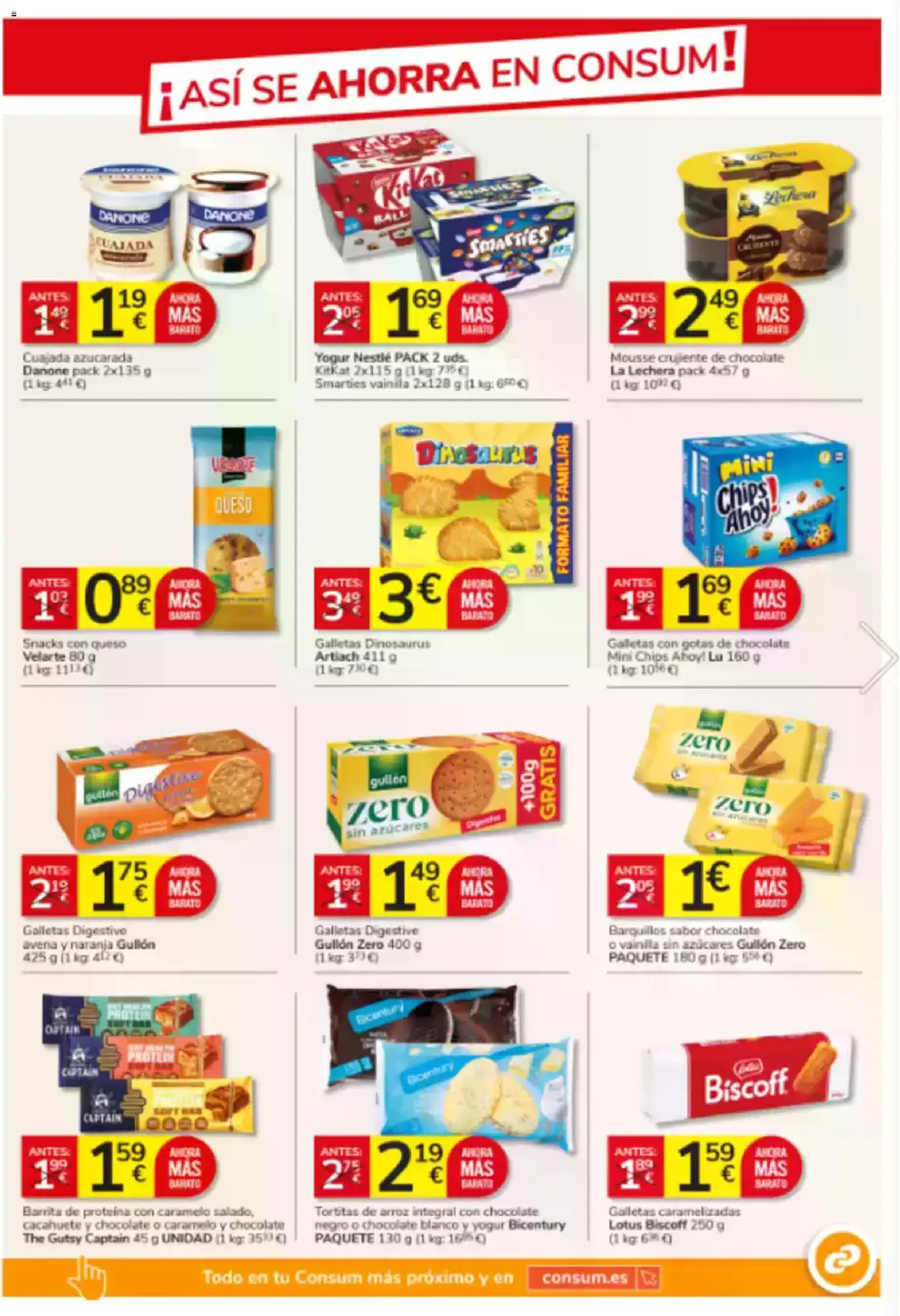 Consum folleto │ válido desde el 26.02.2026 | Página: 5 | Productos: Mousse, Queso, Yogur, Arroz