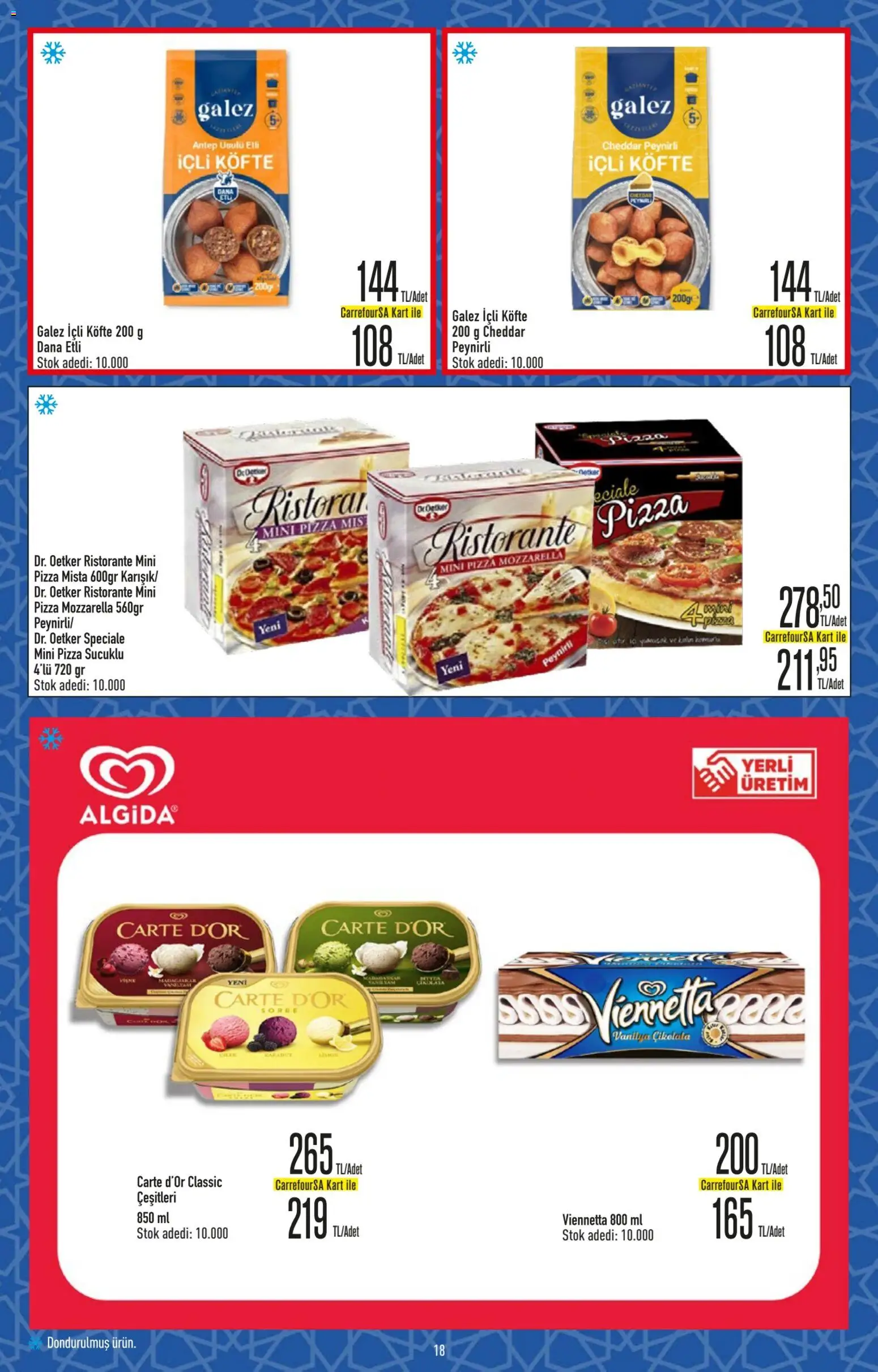 CarrefourSA Katalog - 26.02.2026 tarihinden itibaren geçerlidir | Sayfa: 18 | Ürünler: Pizza
