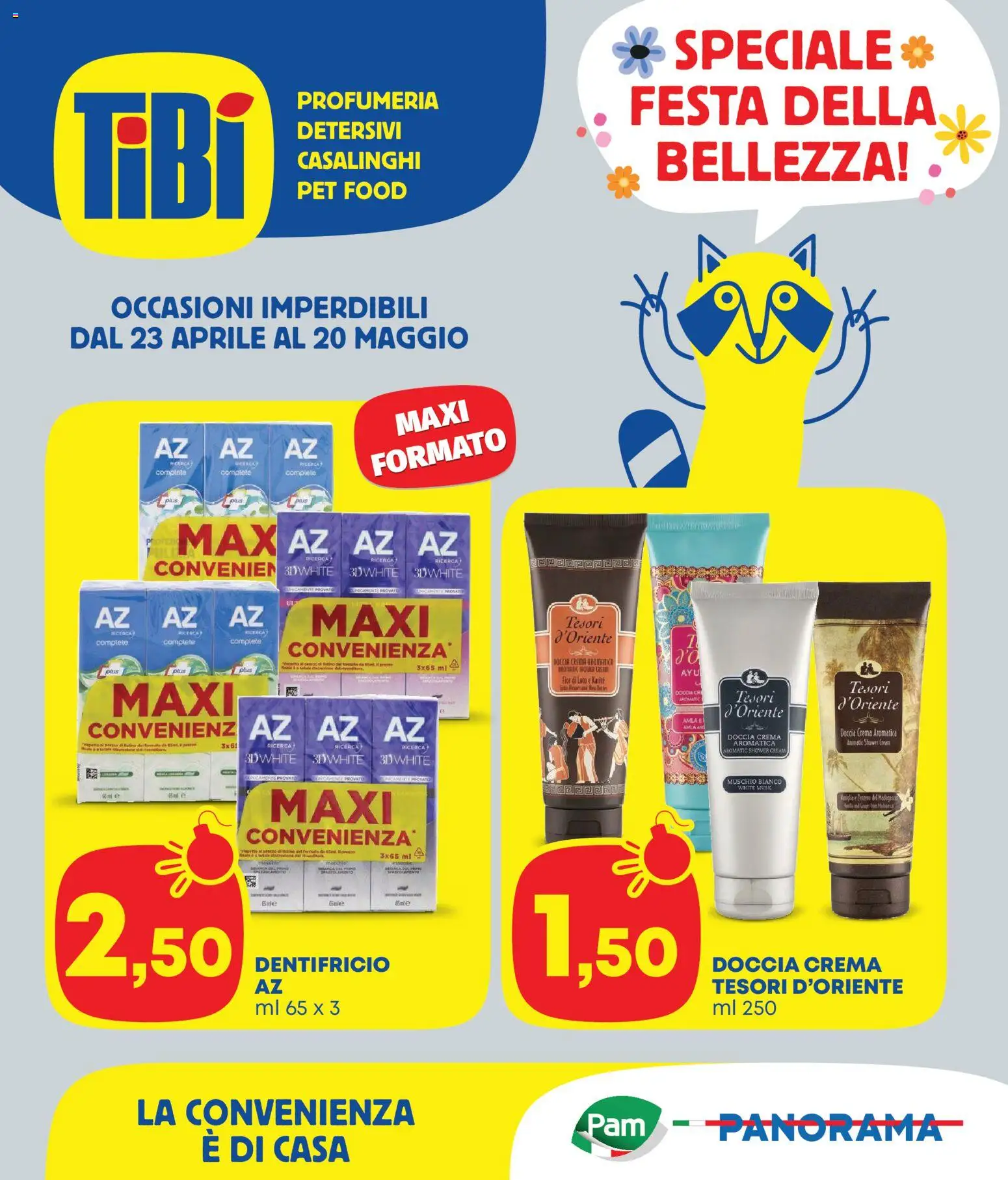 Volantino Panorama del 23.04.2026 | Pagina: 1 | Prodotti: Crema, Dentifricio, Doccia