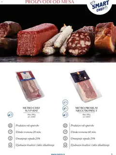 Metro katalog Smart Chef - pregled Metro kataloga - važi od 24.03.2026 | Strana: 9 | Proizvode: Pršut, Njeguški pršut, Suvi vrat