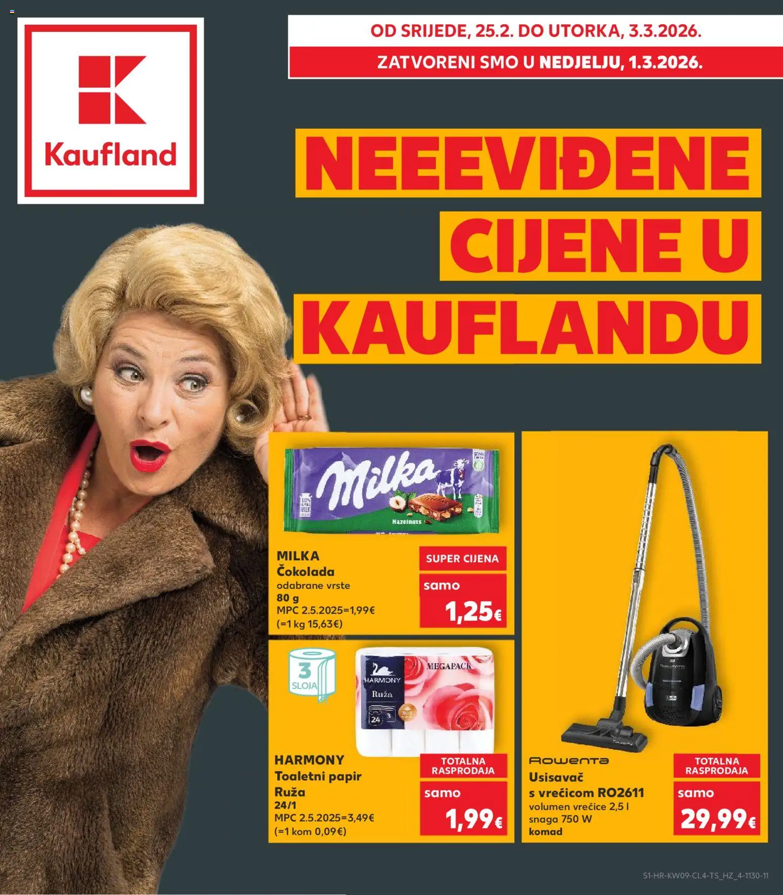 Kaufland HR akciós ujság - amely érvényes a következő dátumtól: 25.02.2026 | Oldal: 1