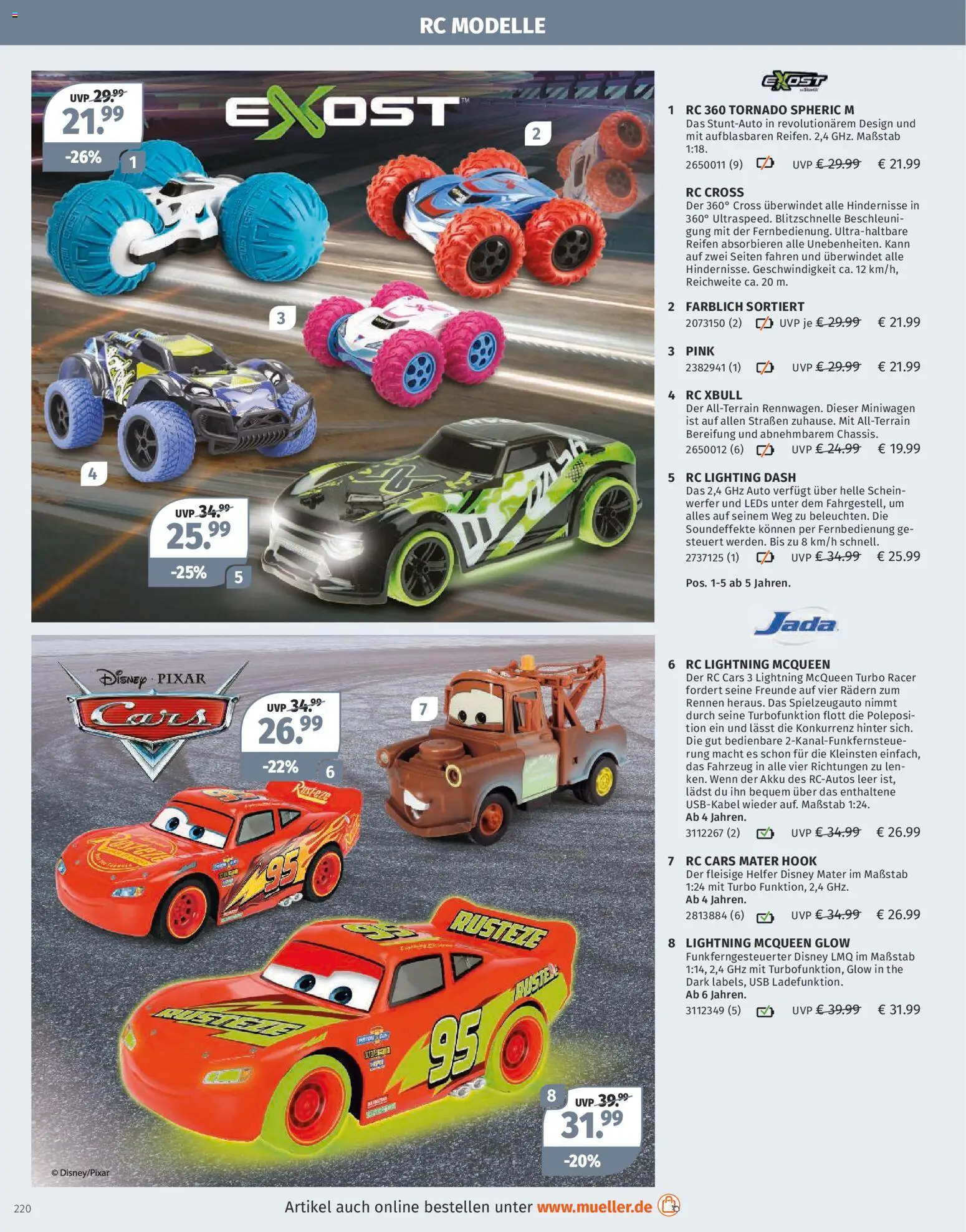 Müller Spielwarenkatalog – gültig ab 27.10.2025 | Seite: 220 | Produkte: USB, Cola