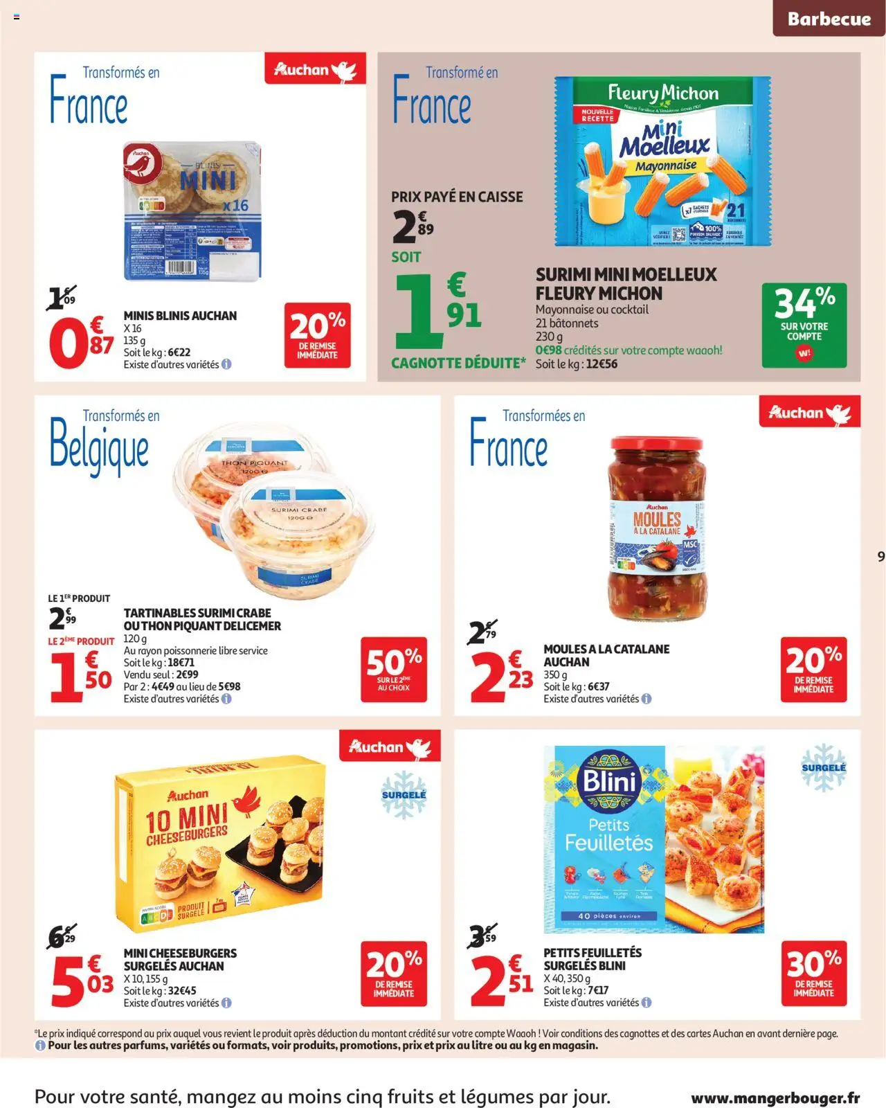  | Page: 9 | Produits: Poissonnerie, Thon, Mayonnaise, Crabe