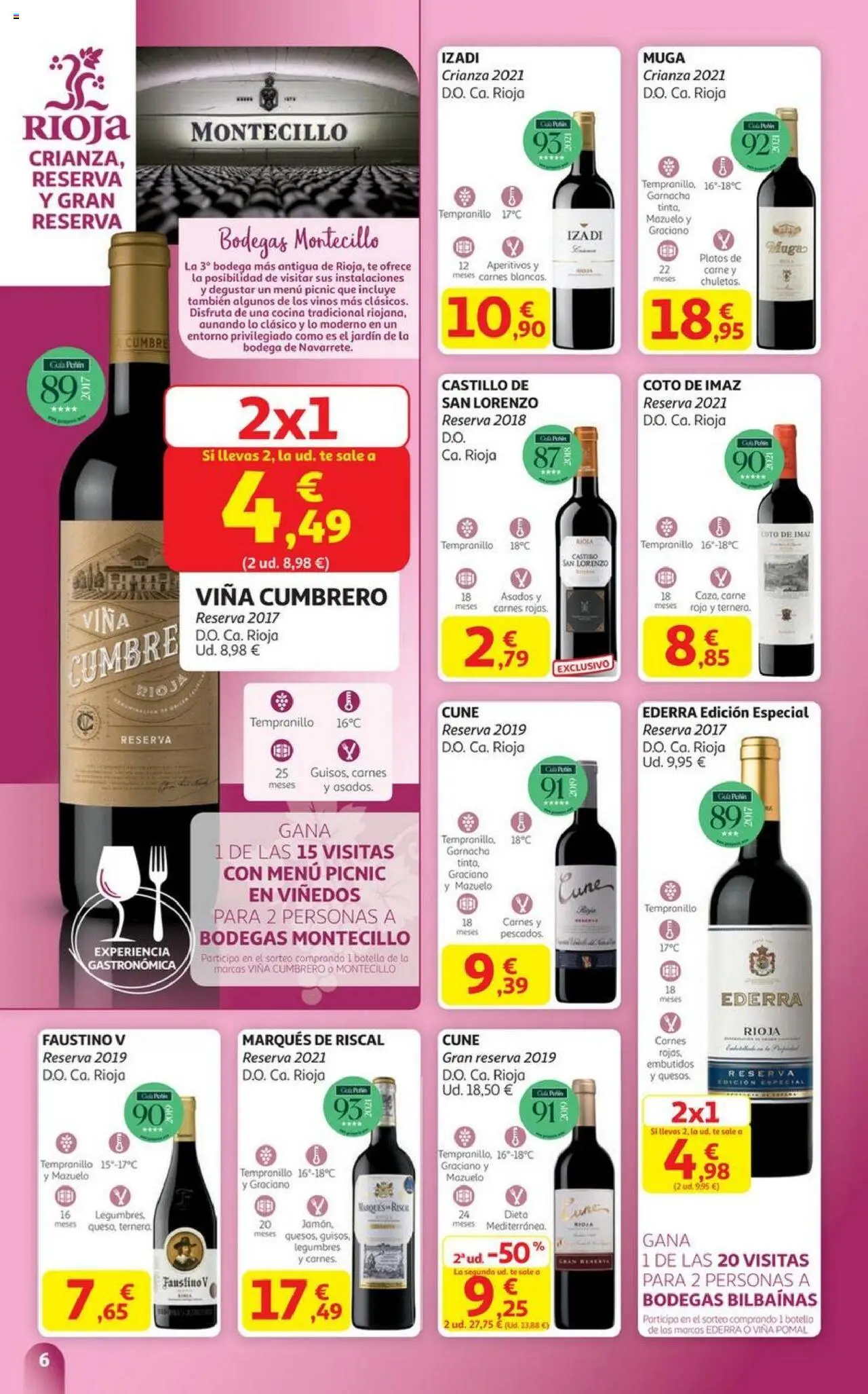 Alcampo - SST Vinos país Vasco │ válido desde el 06.10.2025 | Página: 6 | Productos: Té, Νυχτικό, Cocina