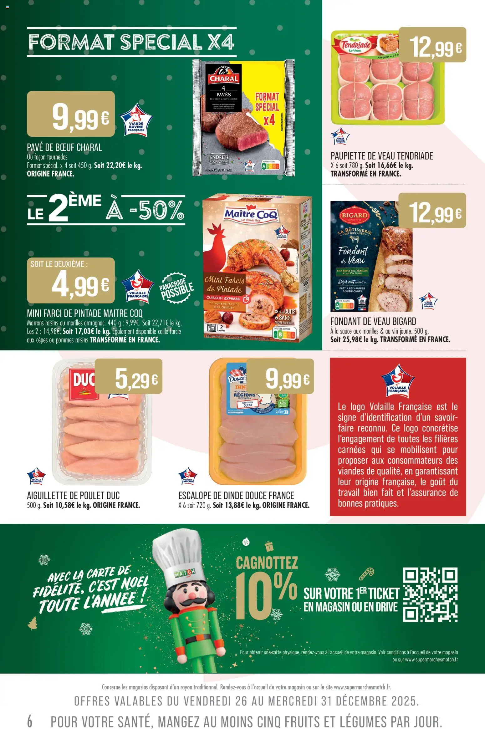 {H1} | Page: 6 | Produits: Volaille, Pintade, Vin, Pommes