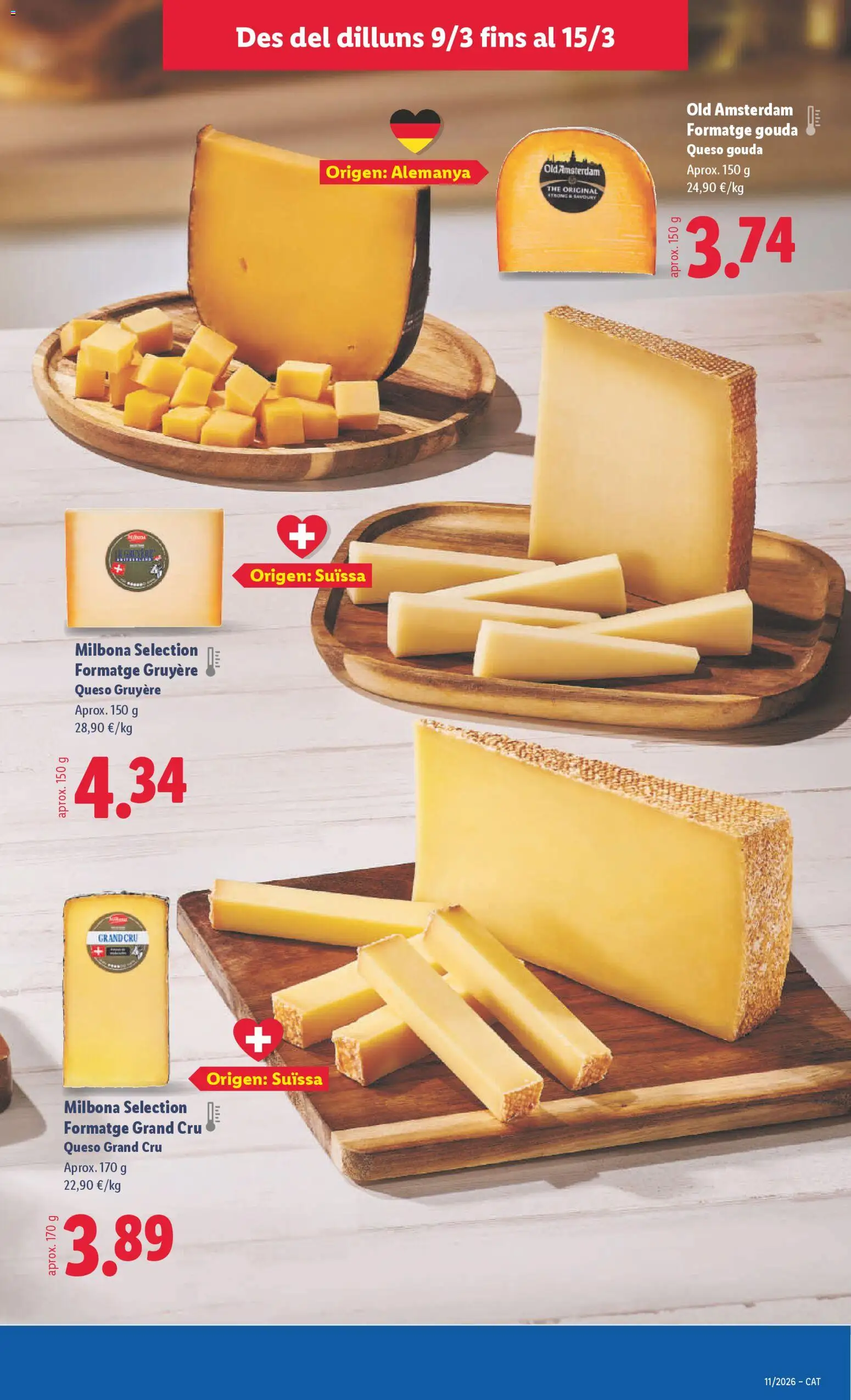 Lidl folleto │ válido desde el 09.03.2026 | Página: 13 | Productos: Queso, Queso Gouda