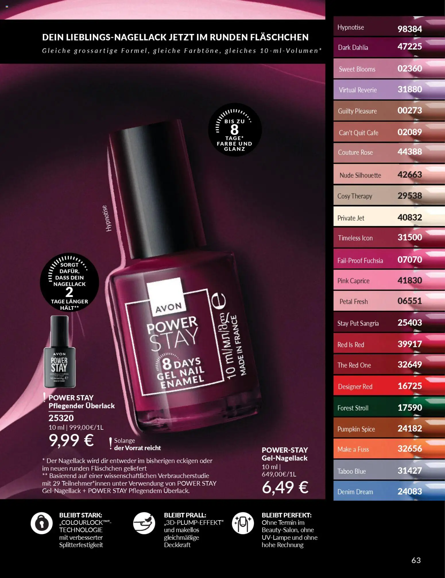 AVON Katalog Januar 2026 – gültig ab 01.01.2026 | Seite: 65 | Produkte: Nagellack