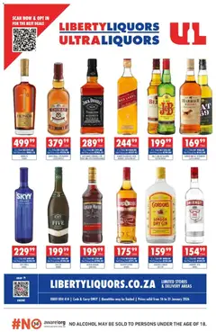 Ultra Liquors specials catalogue – valid from 16.01.2026