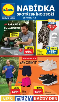 Náhled letáku Lidl leták - Spotřební zboží od 11.08.2025