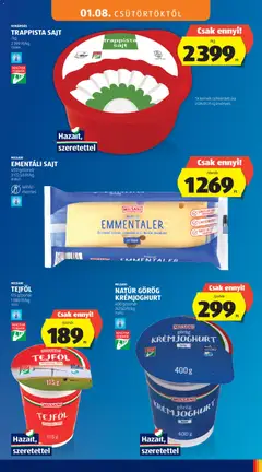 TEJFÖL, 175 g/pohár, Zsírtartalom: 20% - amely érvényes a következő dátumtól: 15.01.2026 | Oldal: 5